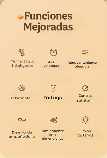 Secador de Zapatos multifuncional con asa