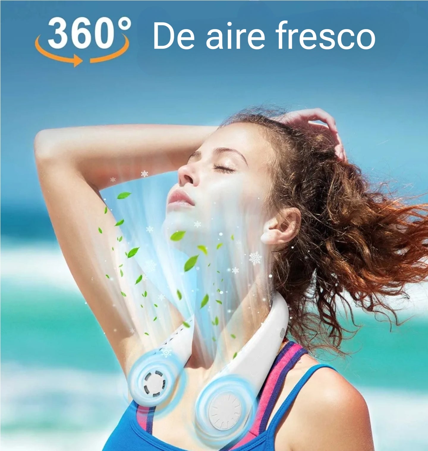 M2 Tec Ventilador de cuello portátil